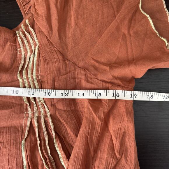 Free People Joelle Tunic Womens XS Boho Babydoll Mini Dress Flutter Festival New - Picture 10 of 12